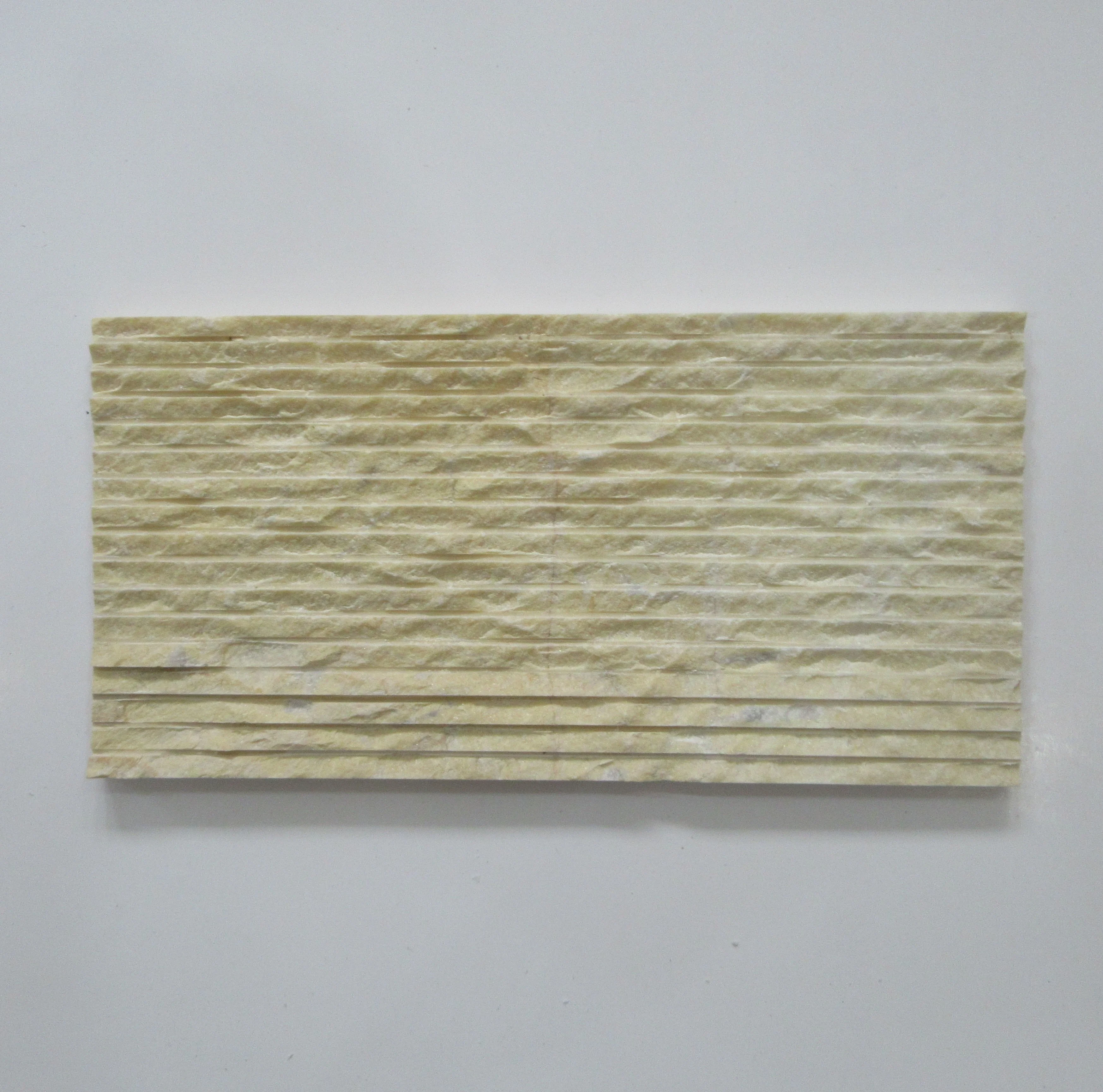 LIGHT YELLOW SAWN ROCK MARBLE STONE