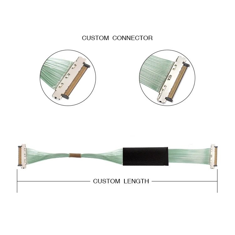 0,5 мм шаг 2 разъема Кел SSL20-20SB микро коаксиальный кабель для оборудования для обеспечения безопасности