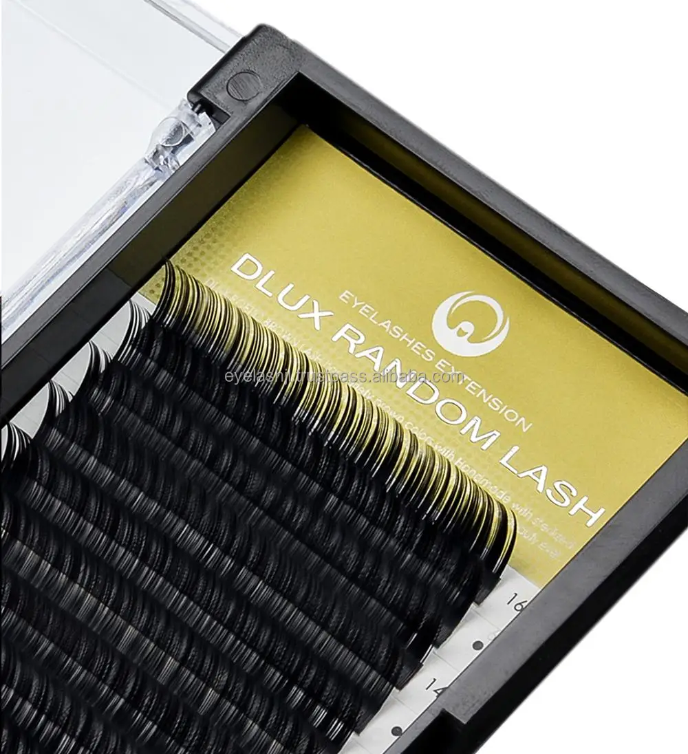 DLUX PROFESSIONAL RANDOM LASH FROM KOREA  High quality top design Private label eyelash extension mink eyelash extensions
