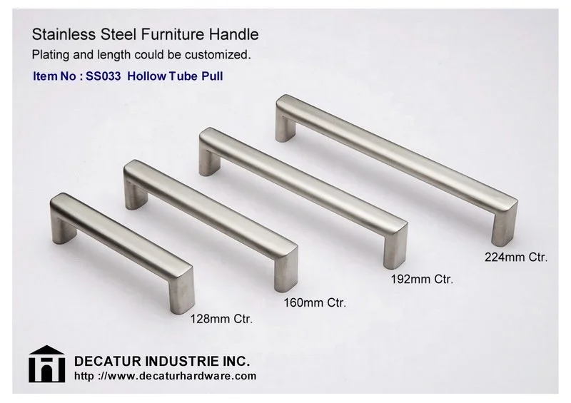 Elegant Stainless steel 304 316 kitchen cabinet pull with High quality