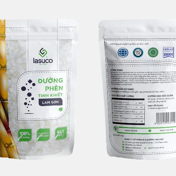 
 Сахар с белыми кристаллами камня  