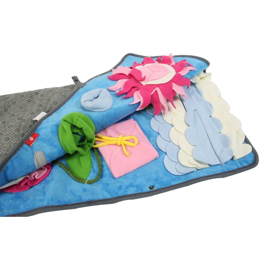 Dog Snuffle Mat Funny Game Feeding Training Natural Foraging Skills Food Search Nose Work Dog Pattern