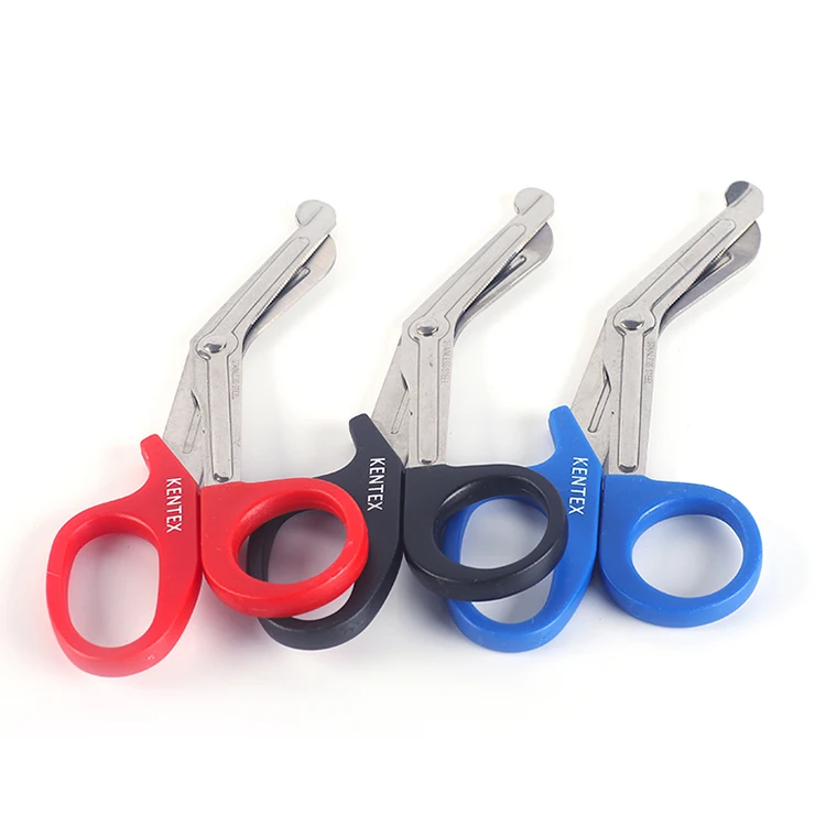 Premium Quality Sharp Edge And Milled Serrations First Aid Medical Shears Trauma Scissors