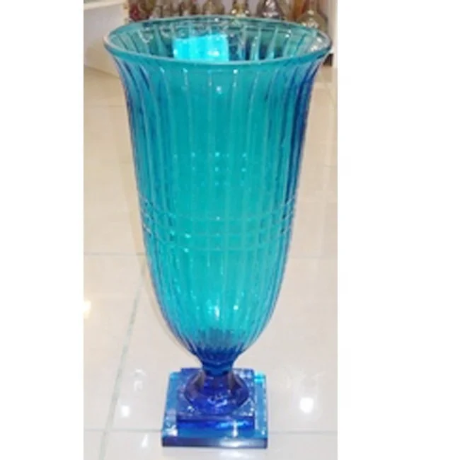 TALL GLASS VASE FOR MODERN INTERIOR HOME AND GARDEN DECORATION / FLOWER GLASS VASE FOR LUXURY HOME DECORATION WITH CUSTOM LOGO