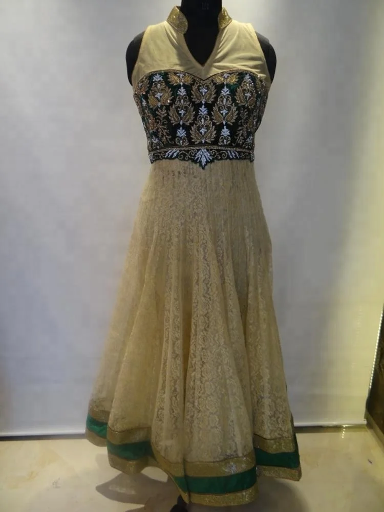 Anarkali style embroidery Indian & Pakistani clothing women wear salwar kameez suit party wear Indian wedding ladies