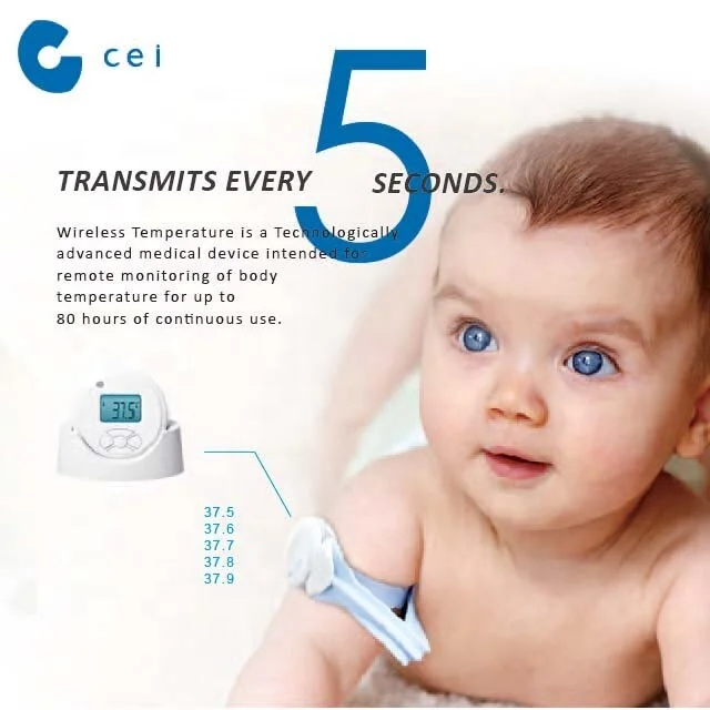 2021 Best Mini Wireless Temperature Sensor Baby Temperature Monitor With Alarm