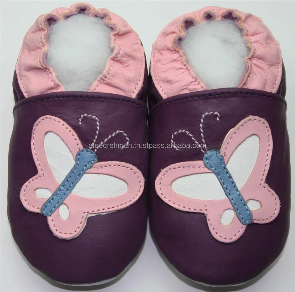 Wholesale Leather Baby Boys Girls First Walkers Soft Sole Newborn toddler shoes for baby