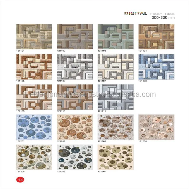 Nice Design Black White Tiles 30 x 30cm Polished Ceramic Floor Tiles