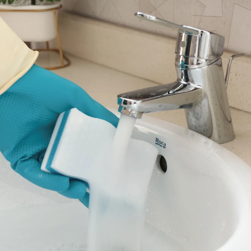 Commercial household cleaning supplies manufacturer eco friendly urethane dish wash magic nano scrub sponge kitchen