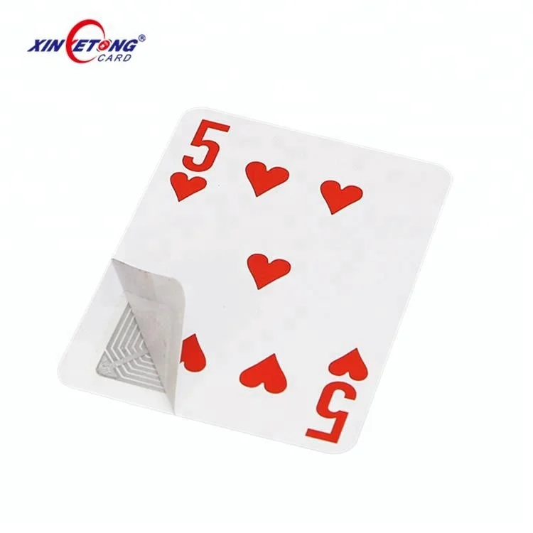 Very thin card Custom RFID playing card poker card with contactless rfid chip for game