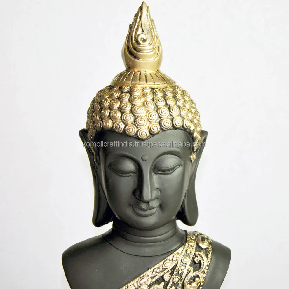 New golden poly resin Buddha statue resting Buddha figurine custom designs