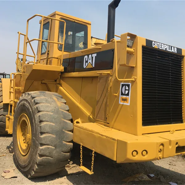 excellent condition second hand front loader cat 980c used wheel loader 980 for sale with low price