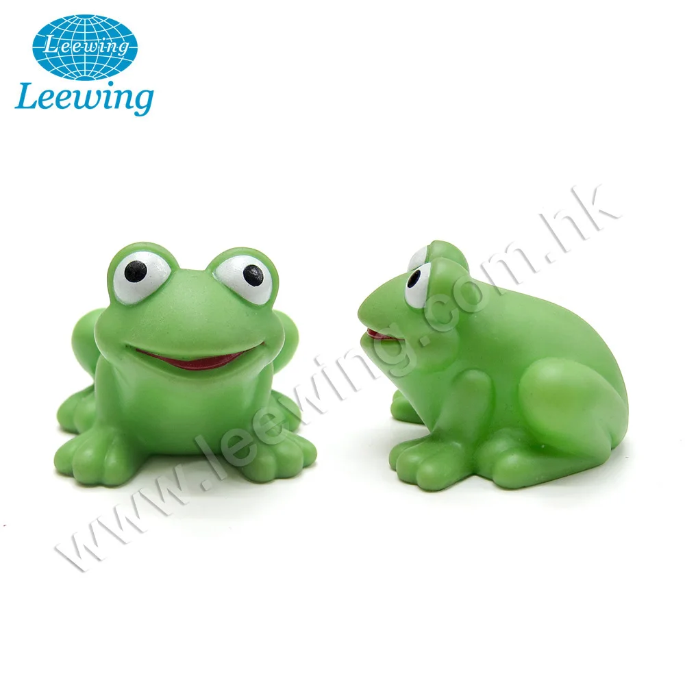 Plastic PVC Vinyl Squeaky Frog Baby Bath Toy