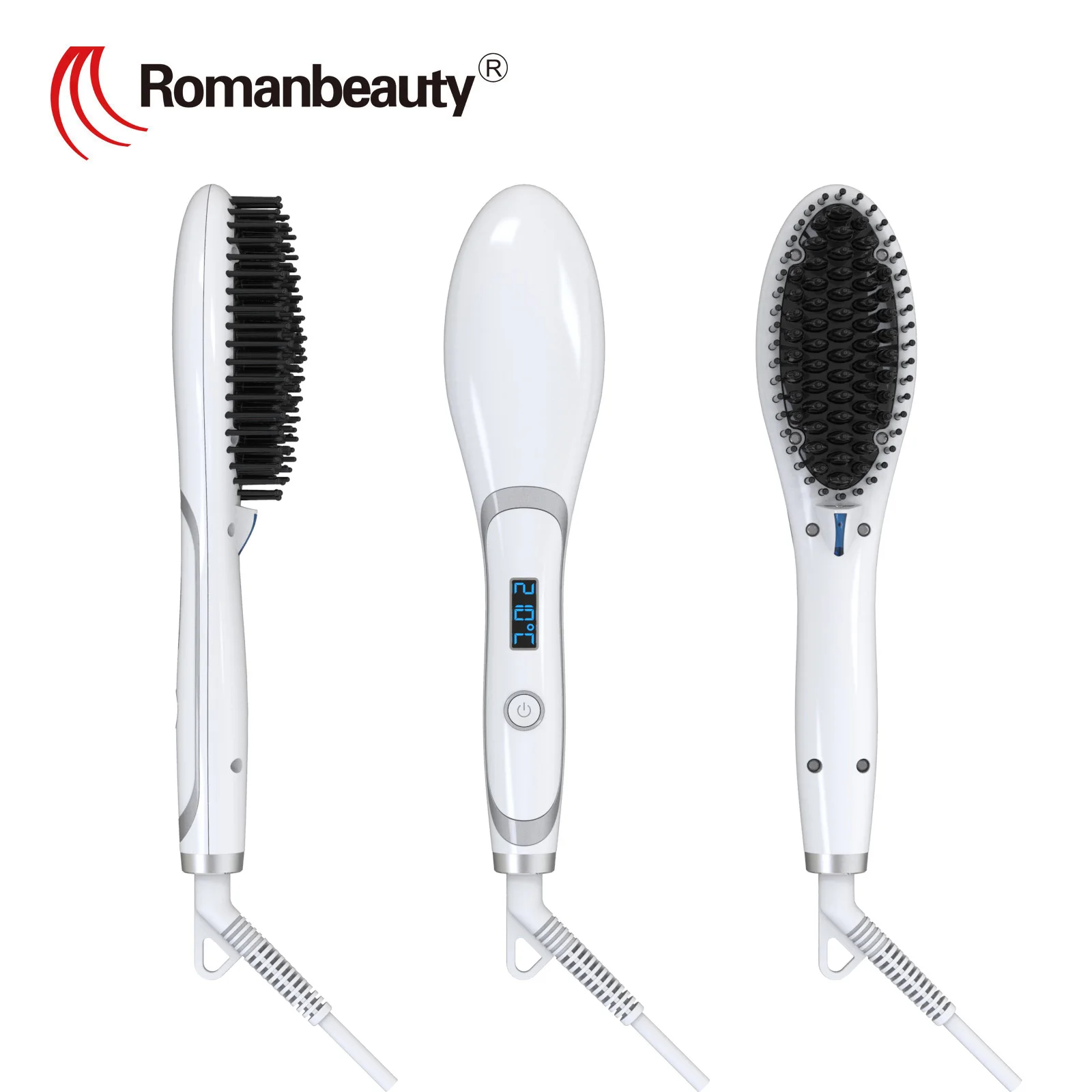 Hot brush RM-67 ceramic hair straightening brush
