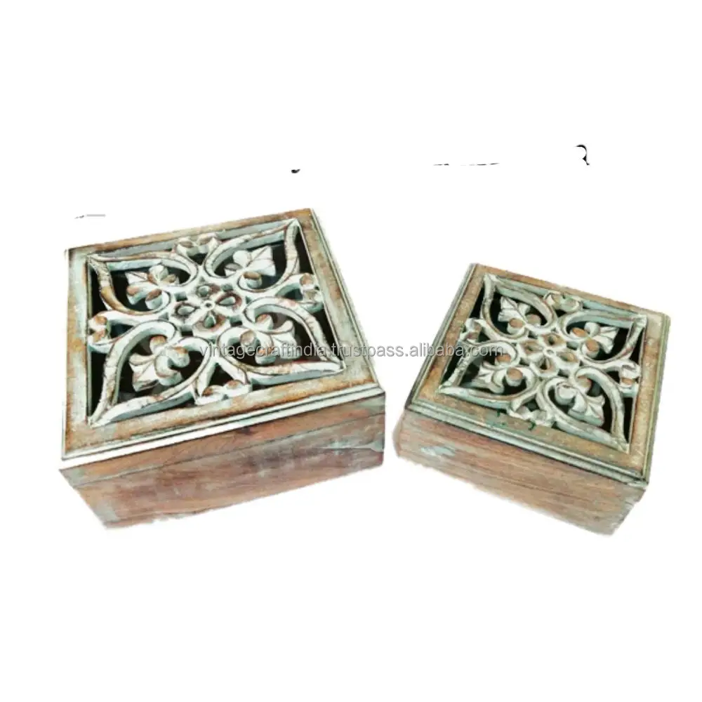 
DECORATIVE VINTAGE ANTIQUE WOODEN JEWELRY STORAGE BOX WOODEN BOX 