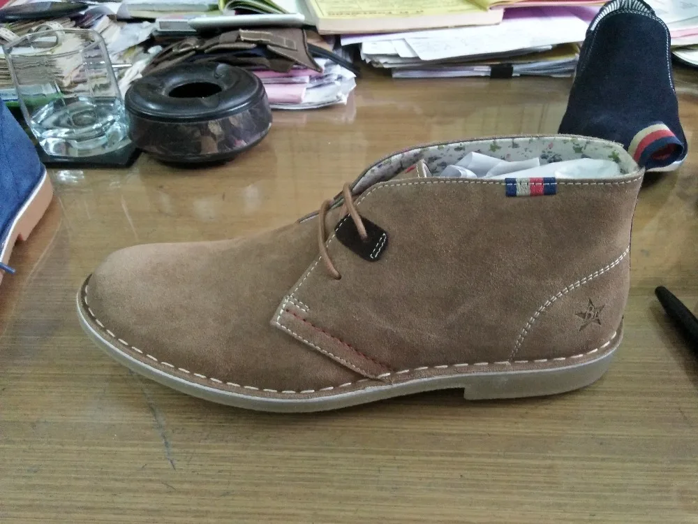 Коричневые повседневные Замшевые Кожаные стильные ботинки на шнуровке SAN CRISPINO-пустынные ботинки для мужчин на подошве из термоэластопласта