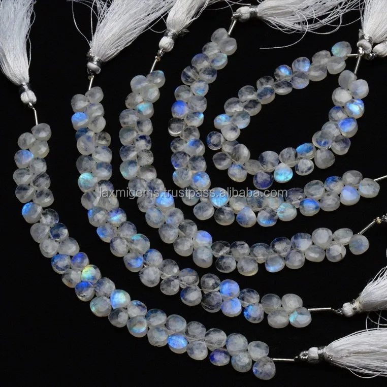 Wholesale Natural Rainbow Moonstone 4 mm to 25 mm Smooth Round Cabochon Loose Gemstone