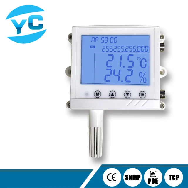 Промышленный веб-Термометр-Гигрометр с интерфейсом Ethernet и реле