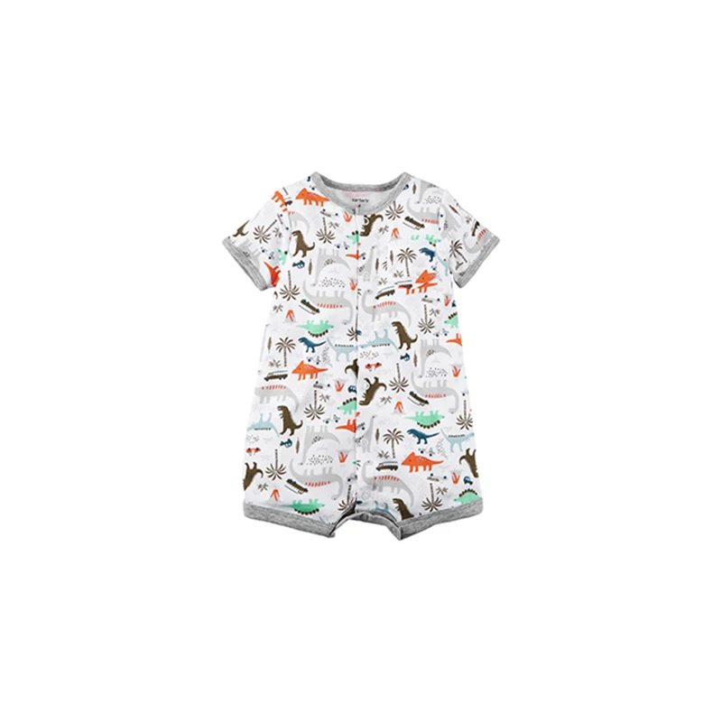 100% Cotton Made Baby Rompers Available with Short Sleeves