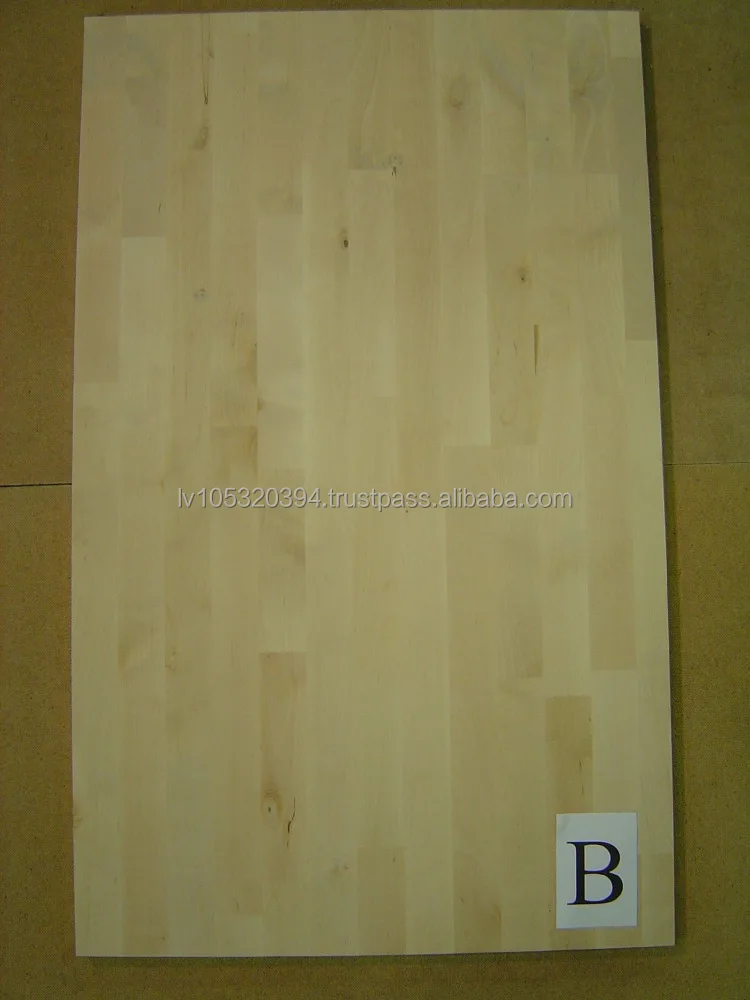 Hardwood edge glued furniture panels - European Birch
