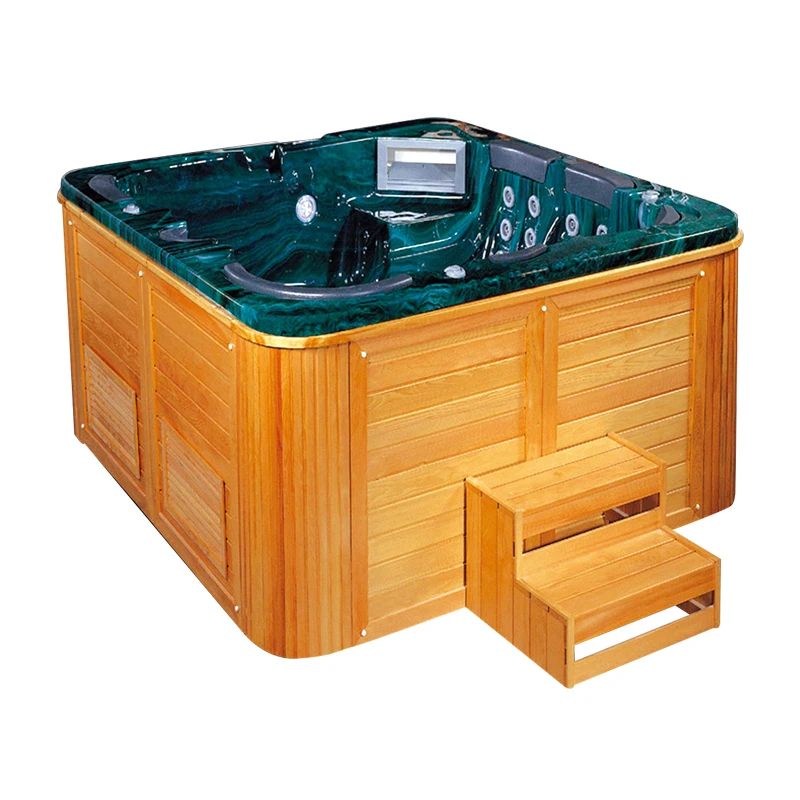 K-8982 акриловая черная Гидротерапия, струйная ванна, джакузи, гидромассажная Ванна, открытый спа