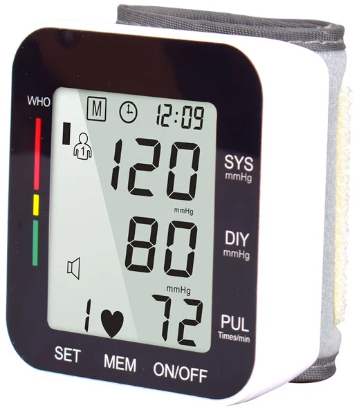 Wholesale price digital LCD portable heart rate pulse meter health blood pressure ambulatory blood pressure monitor wrist