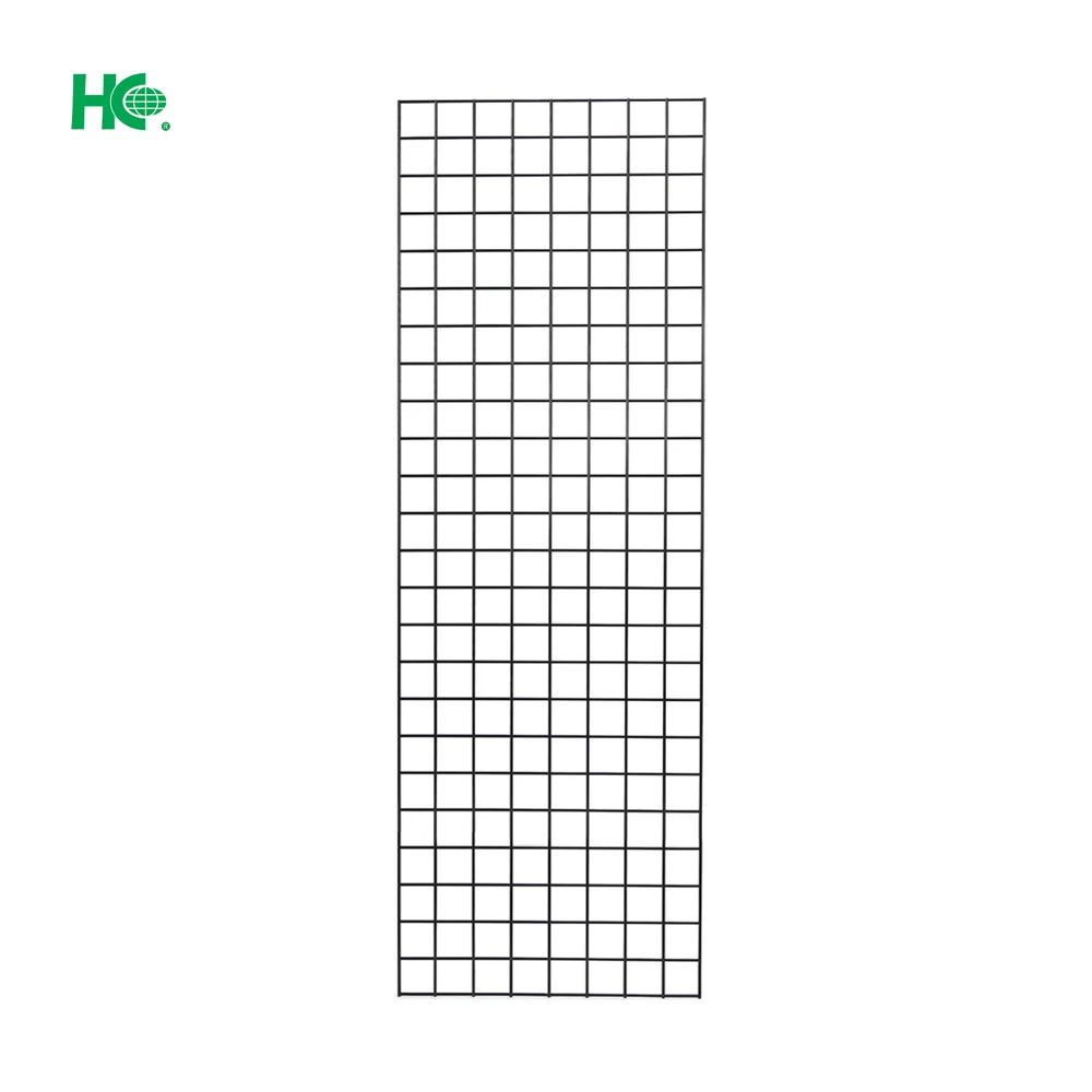 Black grid mesh metal wire advertising display rack