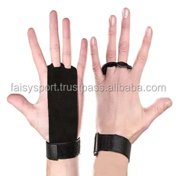 Кожаные ручки для рук Crossfit, черные