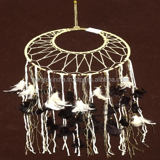 Wholesale Supplies Cheap Handmade Home Decor Indian Feathers Dream Catcher