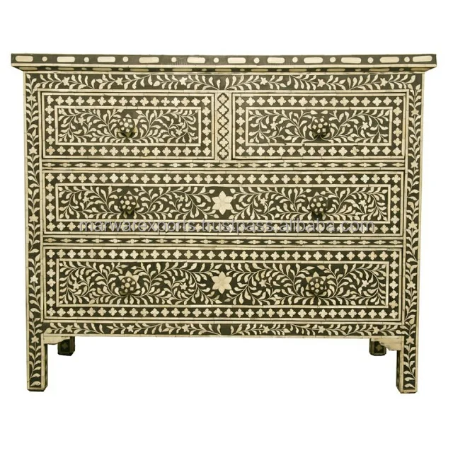 wholesale India Manufacturer bone inlay chest of drawer