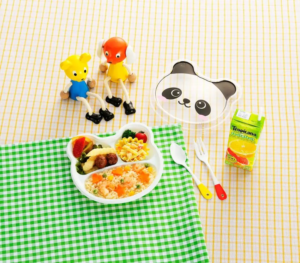 Wholesale disposable animal pattern bento lunch box for kids to go fast food food safe quality microwave meal prep custom