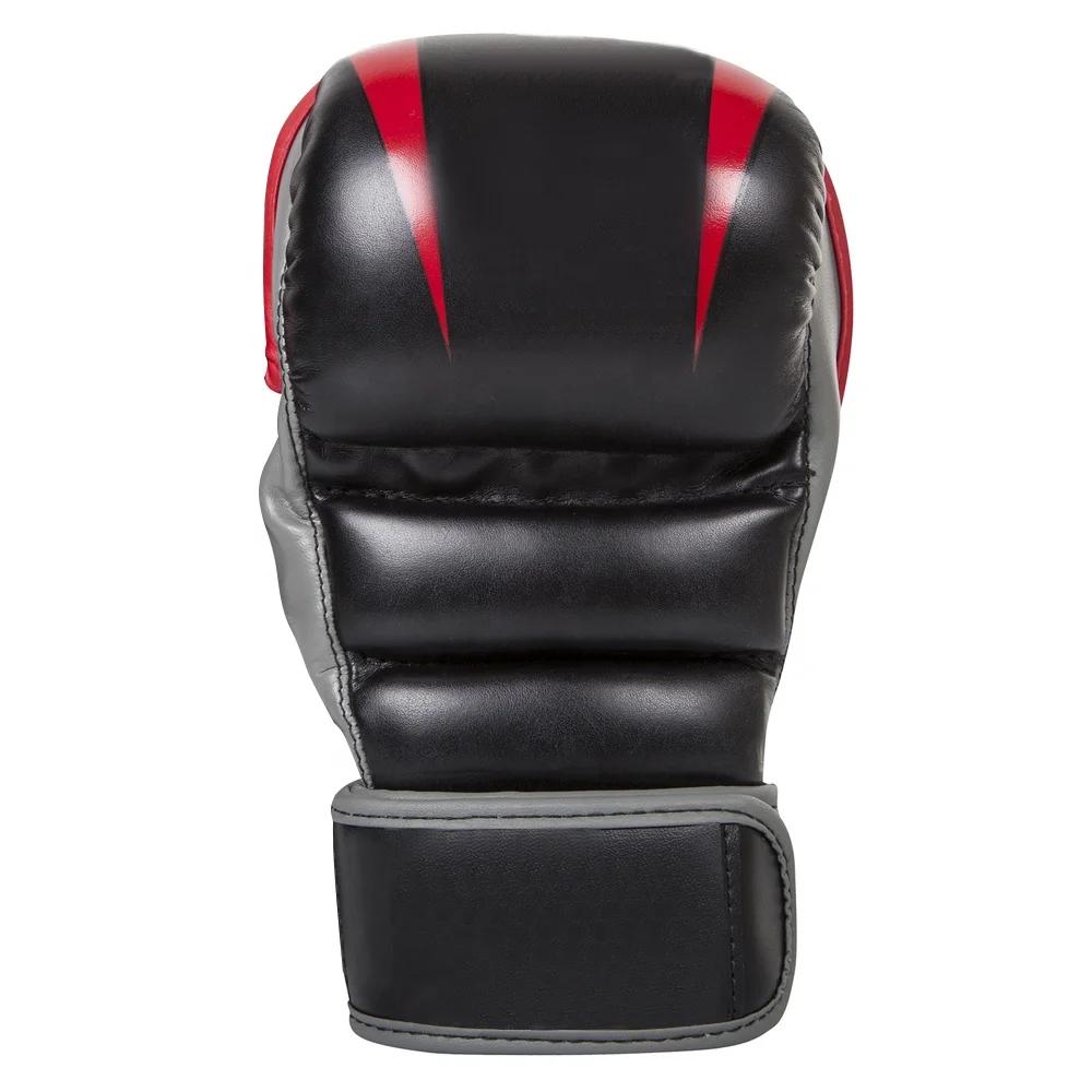 High Quality Home Made Factory Wholesale PU Leather Fighting MMA Gloves