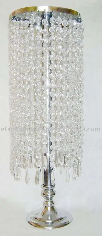 Silver Wedding Decoration beautiful Crystal Hangings Candelabra