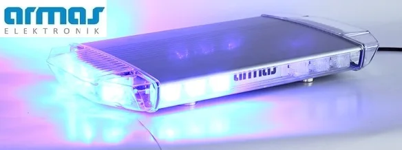 FLARE-M Mini Light Bar Low Profile Slim ECE R65 R10 REDDOT Design Award 3W LED Emergency Warning Towing Truck Lightbar