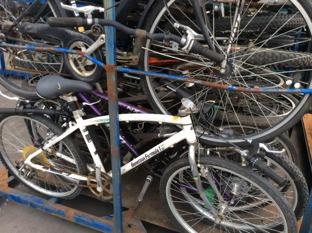 Cheap wholesale used folded adults mountainbike bicycle