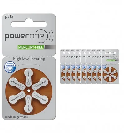P312 mercury free hearing aid battery made in germany Hearing Aid Battery A312 PR41 1.4v Zinc Air Hearing Aid Battery