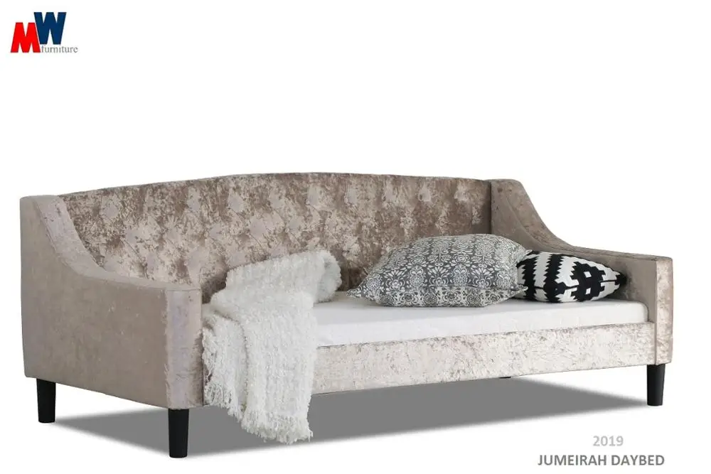 2019 Single Modern Design Day Bed Sofa with Knock Down Flat Packed Bed Frame