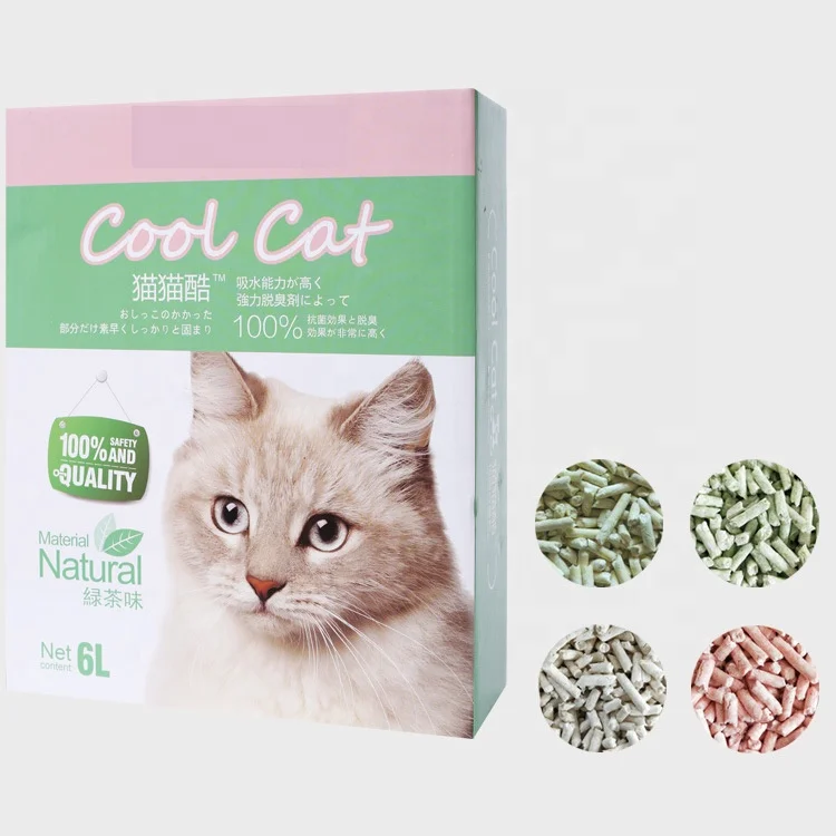 
botanical tofu cat litter for cat pet cleaning factory cheap price high quality 2020 best sales amazon hot selling easy to clean 