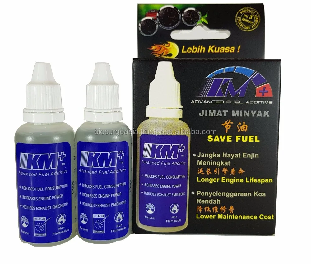 Top Selling KM+ Advanced Fuel Additive Can Helps To Save Fuel Protect Fuel Pump And Injector Increase HP & Torque Smooth Drive