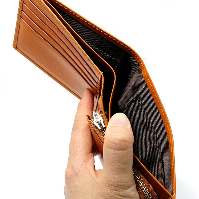 [ TOCHIGI LEATHER ] Bifold Wallet with Coin Purse - made in Japan