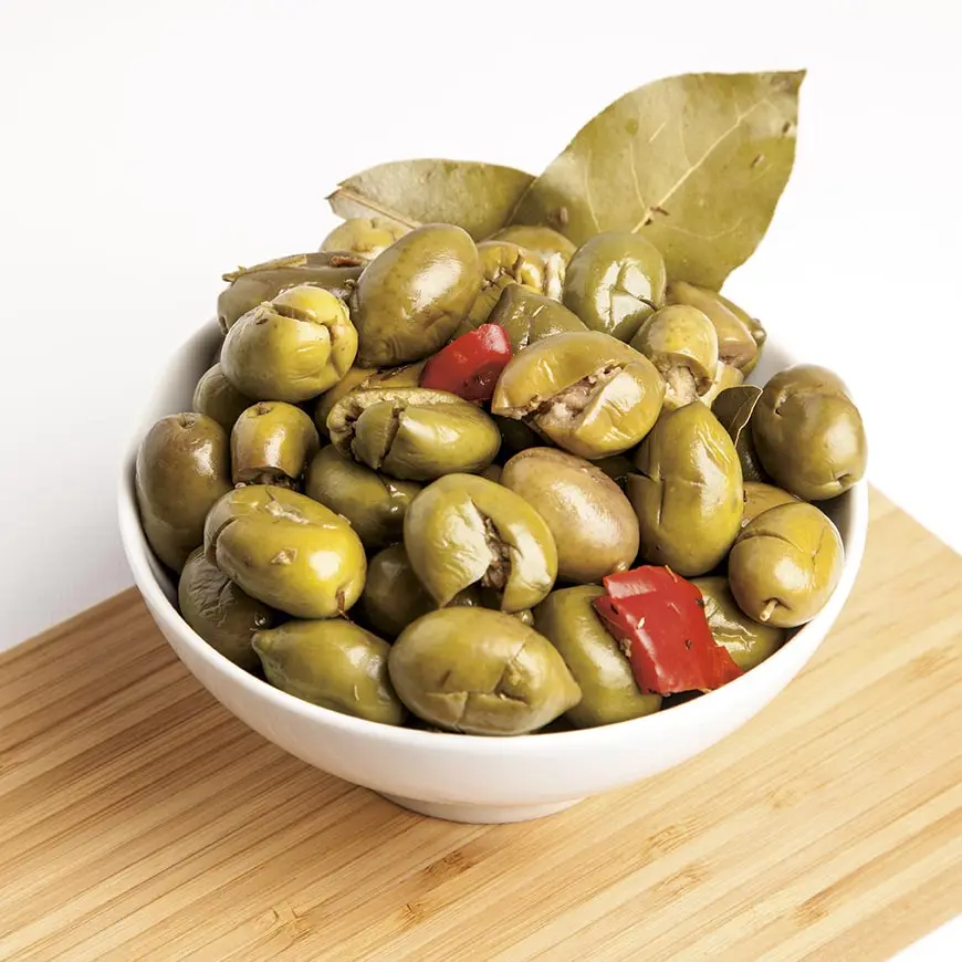 Olive in Brine bulk spanish olives manzanilla onions pepper in vinegar