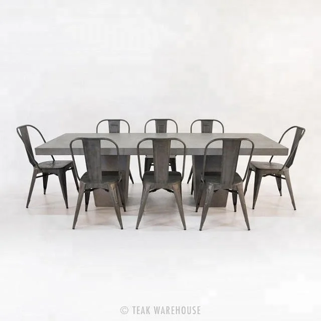 fiber Cement concrete dining table set living room sofa set furniture lightweight concrete furniture outdoor garden home deco