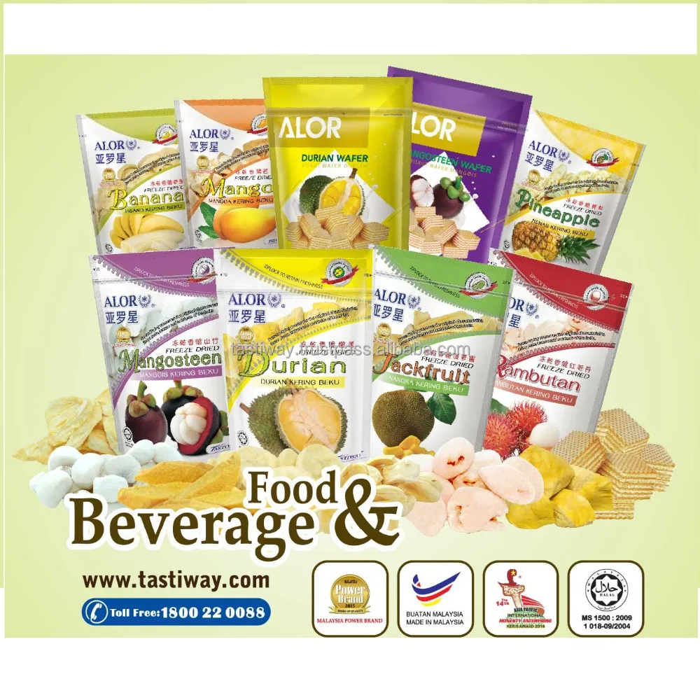 Замороженные сушеные фрукты тропика