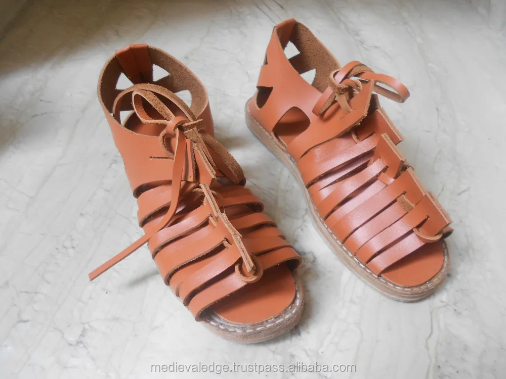 Римские кожаные сандалии, римские сандалии Caligae Tan