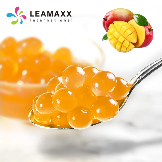 Taiwan No.1 Bubble Tea Wholesale Mango Popping Boba Juice Ball Milk Tea Supplier