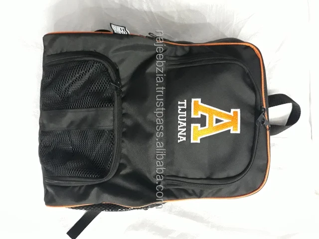 Soccer backpack with ball compartment custom branding offer