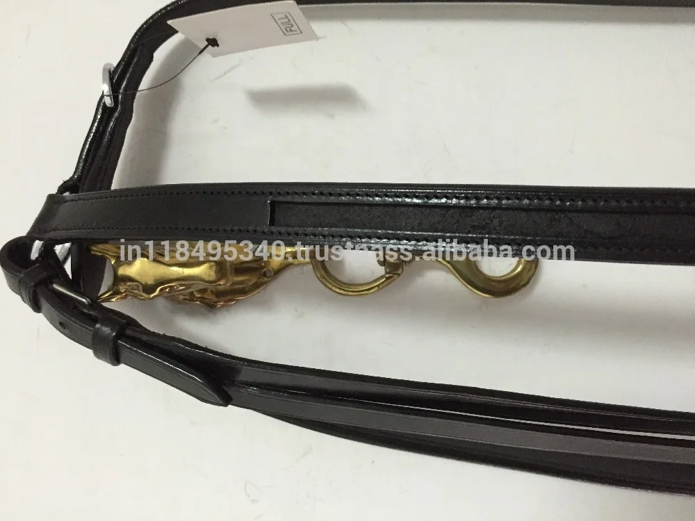 HIGH QUALITY REAL LEATHER EMPTY CHANNEL BREAST PLATE WITH BRASS METAL HARDWARE RUST FREE METAL