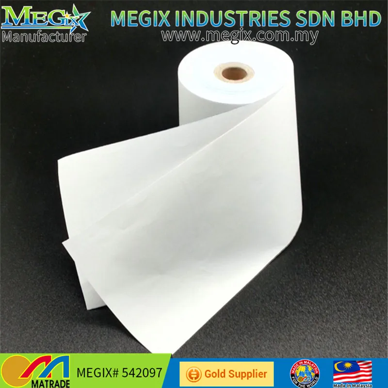 
2ply 55gsm white/white carbonless NCR paper 76*76mm 76*70mm 