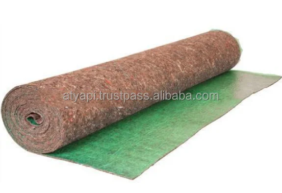 Recycled acoustical sound insulation felt underlay carpet floor underlay