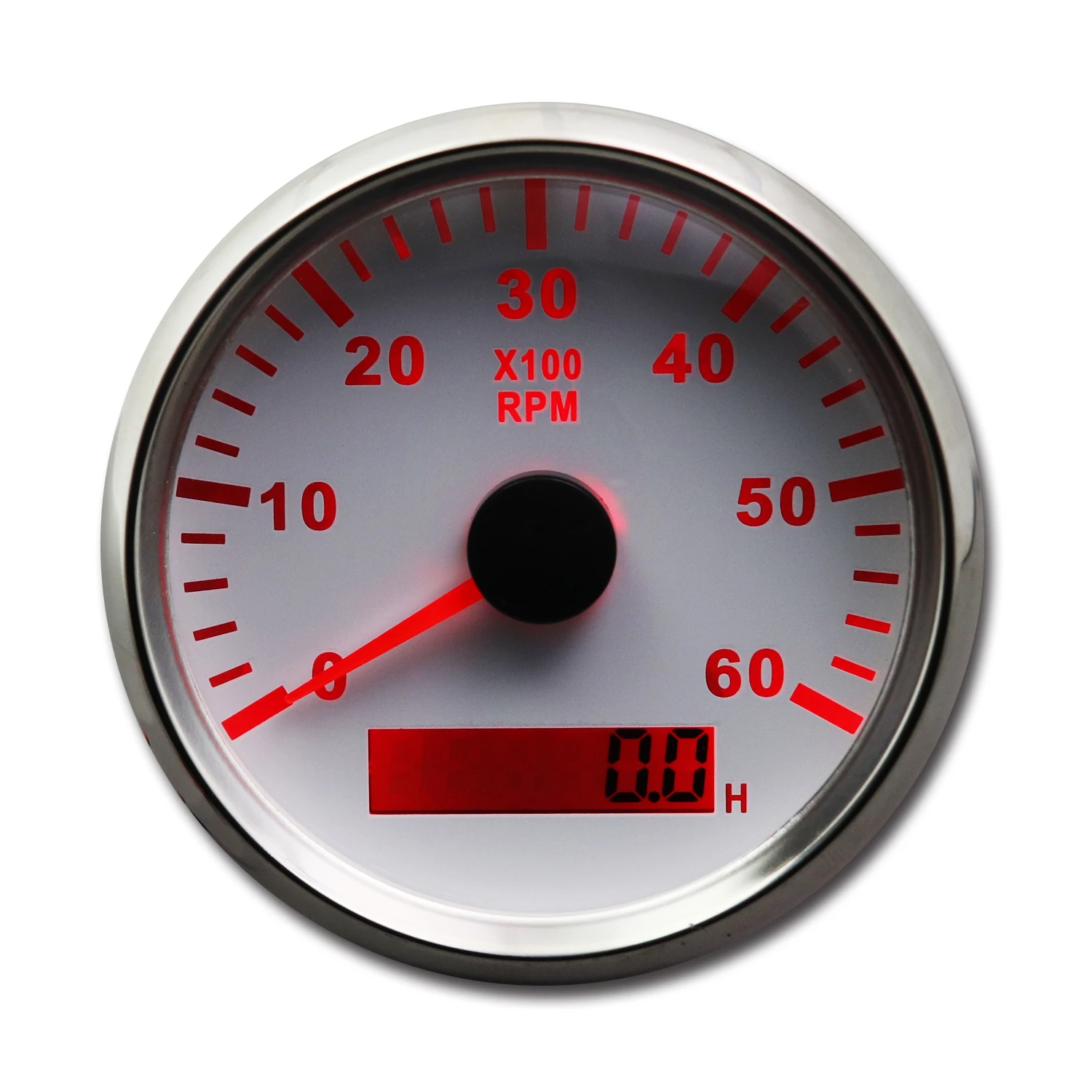 85mm 100% waterproof  White and Amber LED engine rpm tachometer